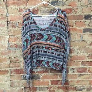Boho fringe shirt